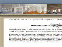 Tablet Screenshot of ndrywallspec.com